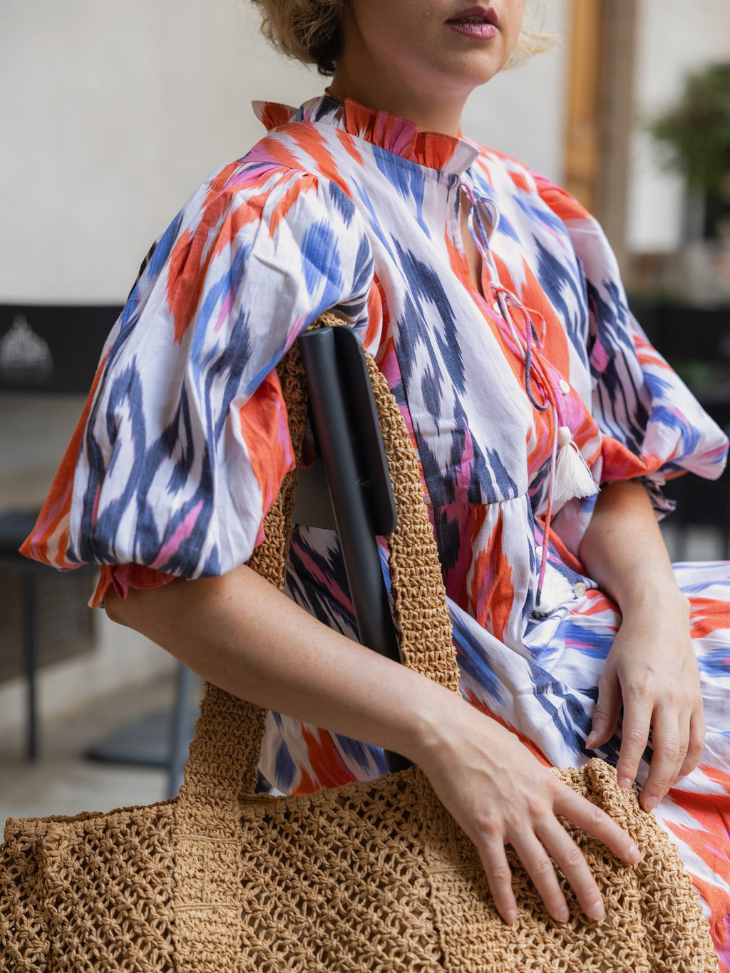 Rob Longue Époque Ikat – Safoura | Farnoo