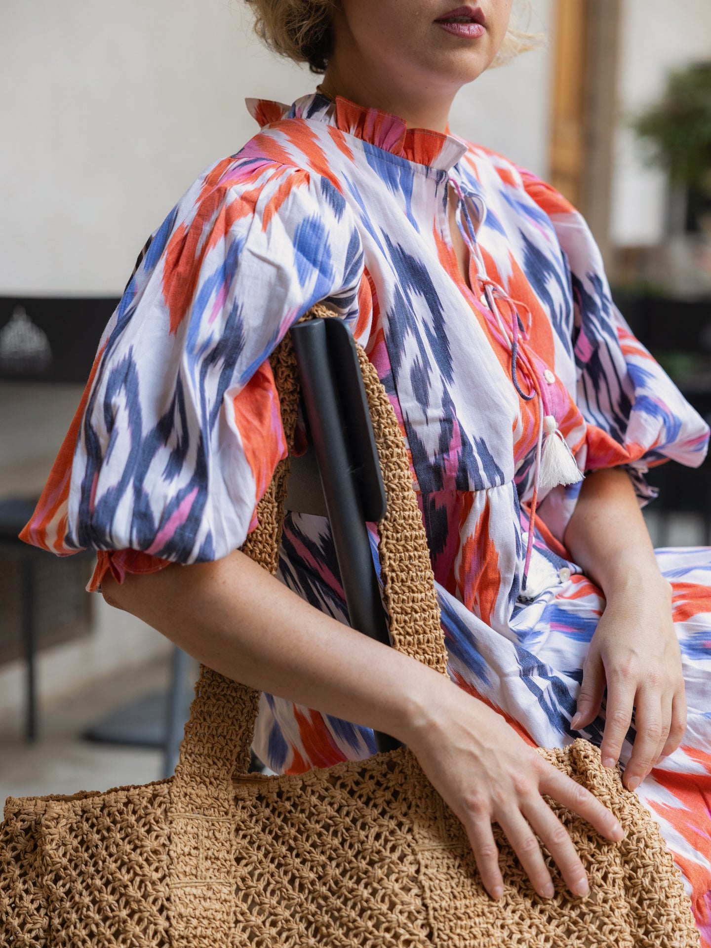 Rob Longue Époque Ikat – Safoura | Farnoo